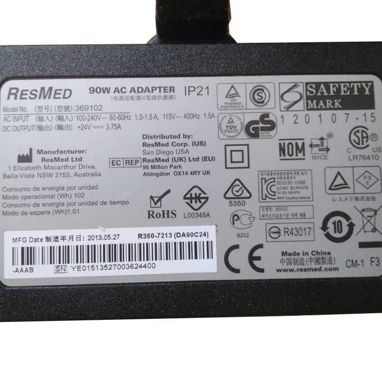 RESMED 369102 adaptador