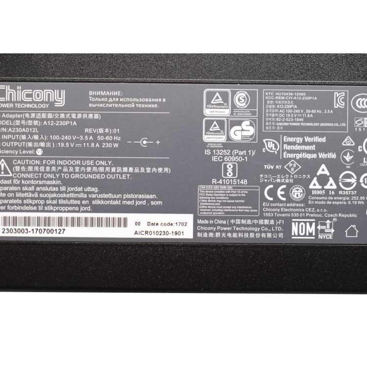 CHICONY MSI GS75 Stealth-091 adaptador