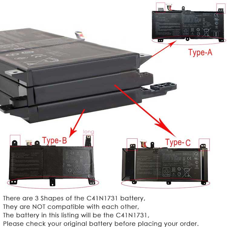 ASUS C41N1731 batería